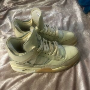 Jordan Women's Air Sneakers in Cream and White